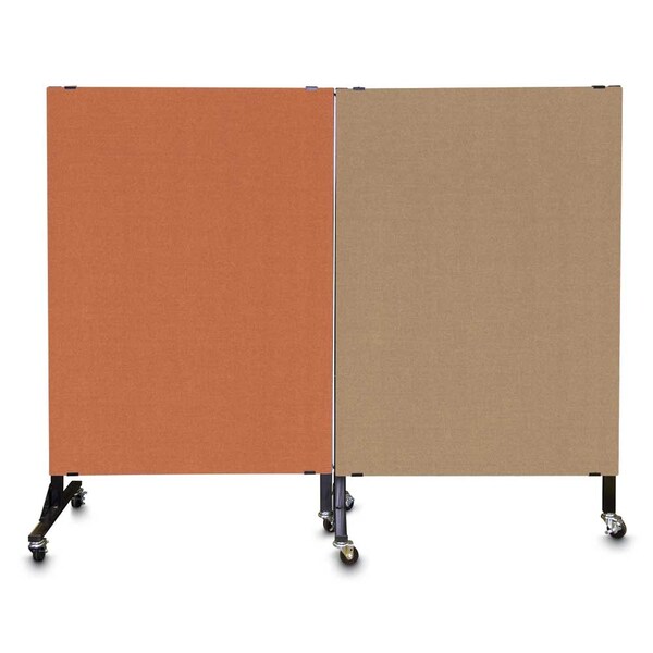 Enclosed Corkboard, 3 Door, 96"x48", 4" Fra